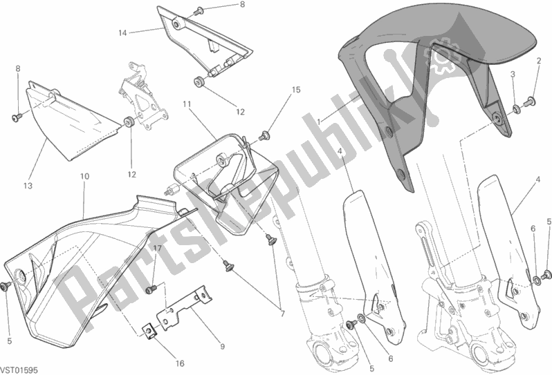 Todas las partes para Medio Carenado de Ducati Scrambler Icon USA 803 2017